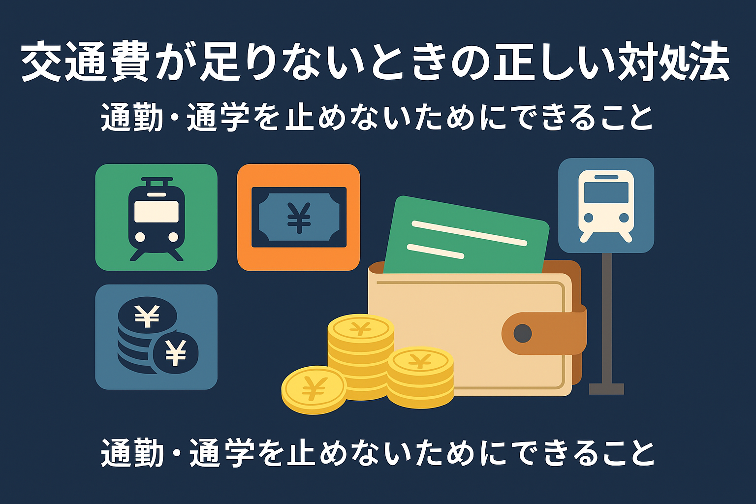 交通費が足りないときの正しい対処法についての記事のアイキャッチ画像