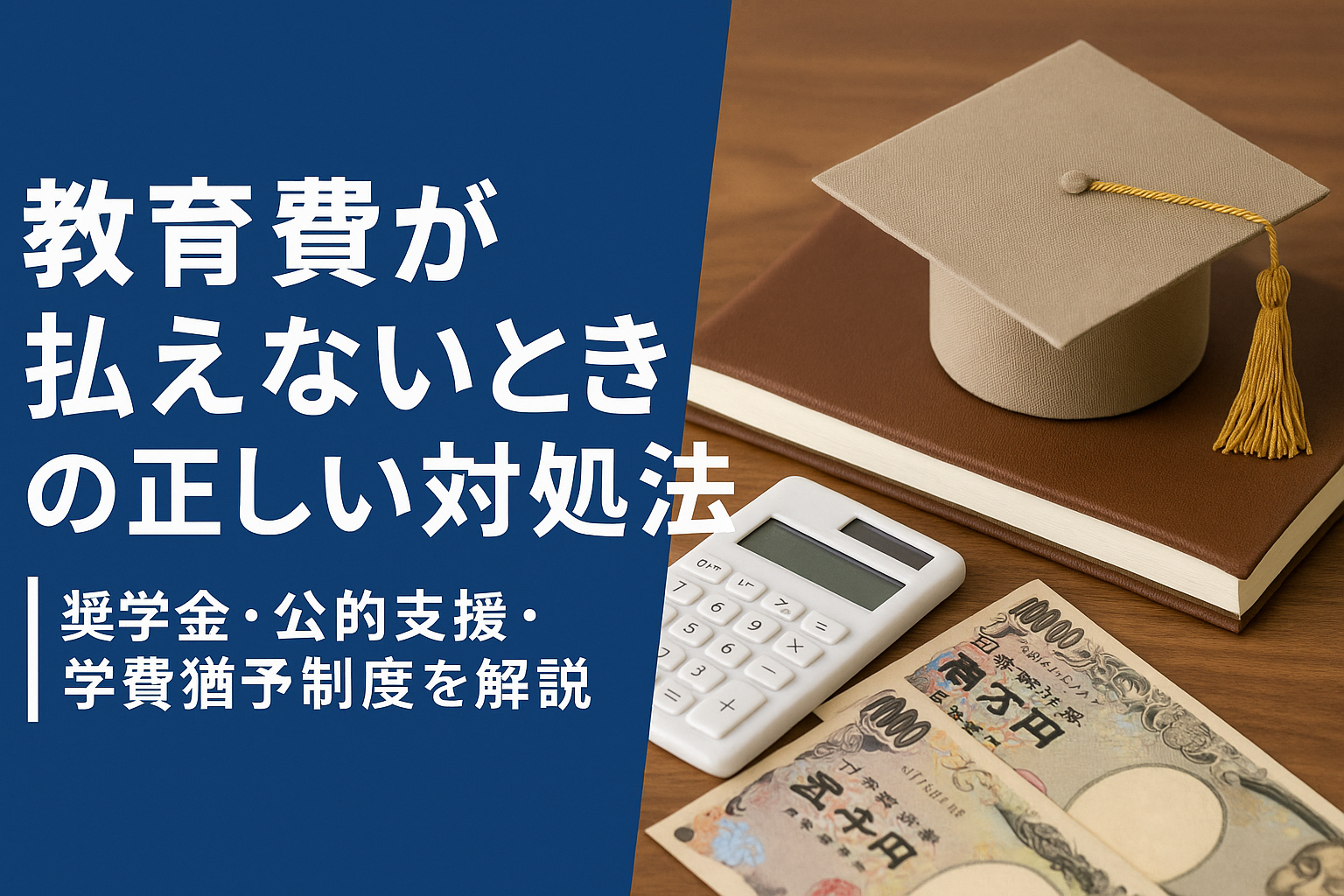 教育費が払えないときの正しい対処法についての記事のアイキャッチ画像