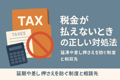 税金が払えないときの正しい対処法についての記事のアイキャッチ画像