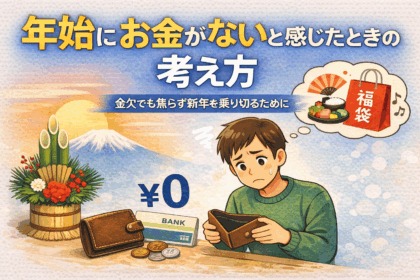 年始にお金がないと感じた時の考え方について解説した記事のアイキャッチ画像